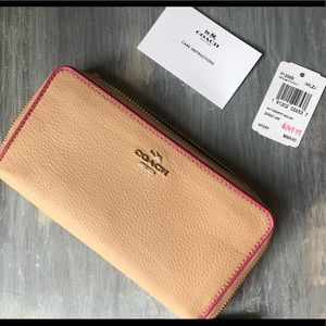 Coach zip wallet